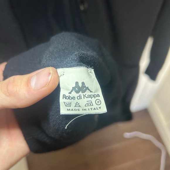 Vintage Robe di Kappa 100% lambswool button up cardigan - Picture 5 of 9